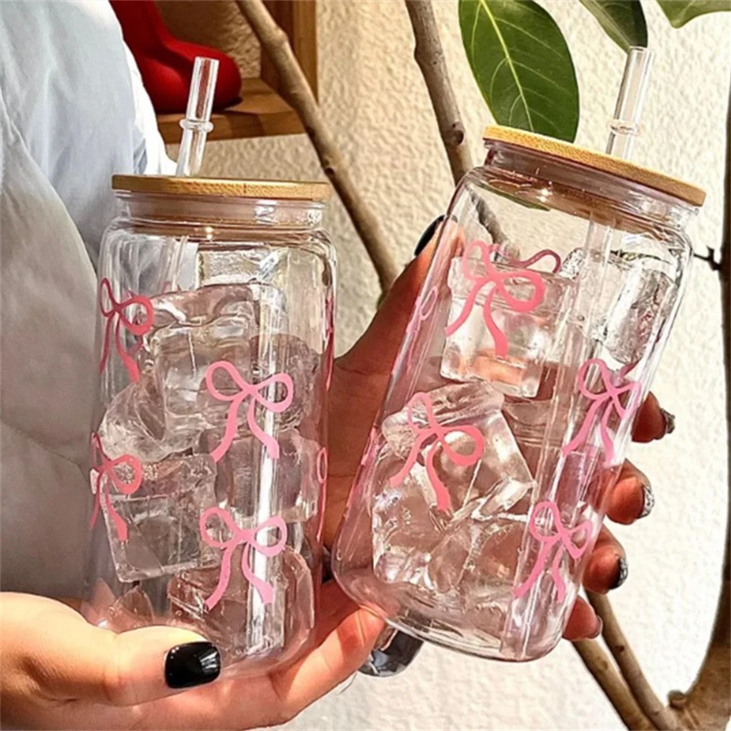 Coffee Tea Jars - 1 szt. Uroczy szklany kubek z