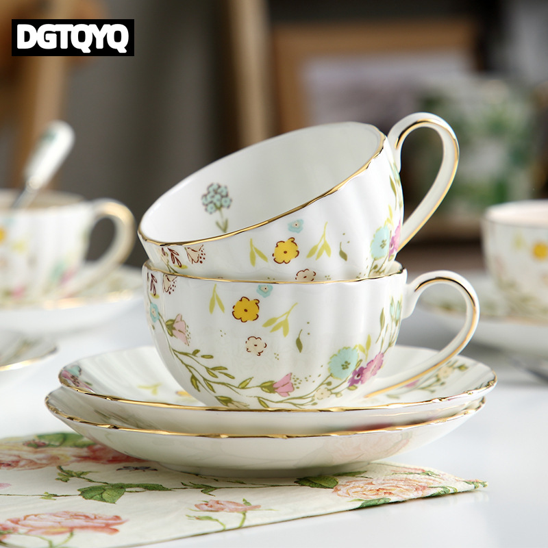 Coffee Tea Pictures - 2 szt. Vintage Ceramiczne Filiżanki do