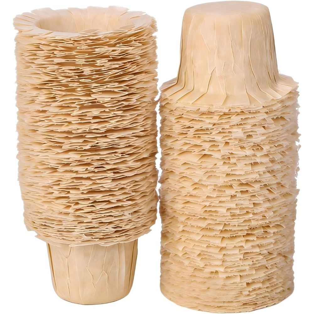 Coffee Tea Paper Cups - 50/100 szt. Naturalne Jednorazowe Filtry Papierowe
