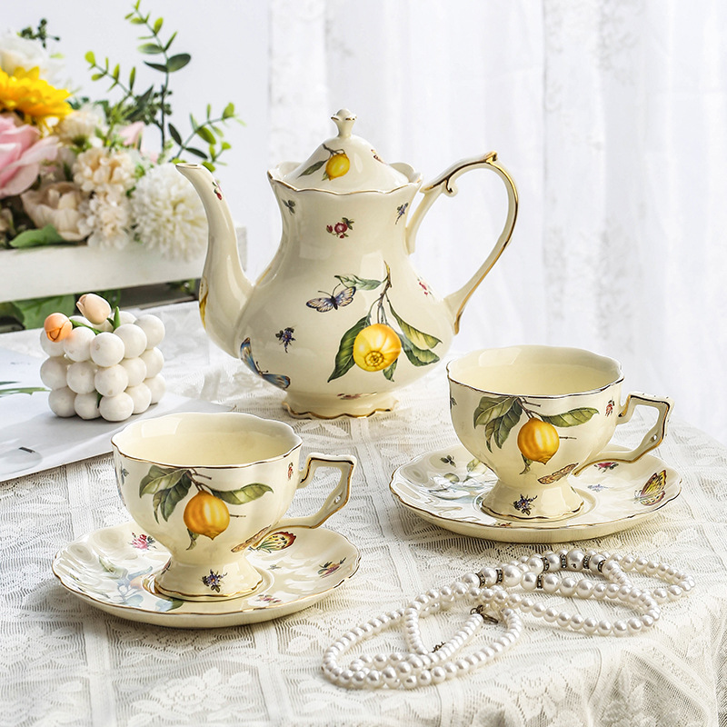 Lemon Tea Coffee - Europejski zestaw do herbaty w stylu