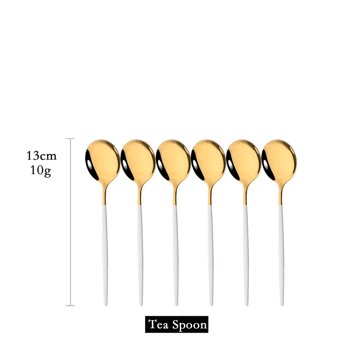 Coffee Tea And Sugar Canister Set - 6Pcs Lustrzana łyżeczka do herbaty z