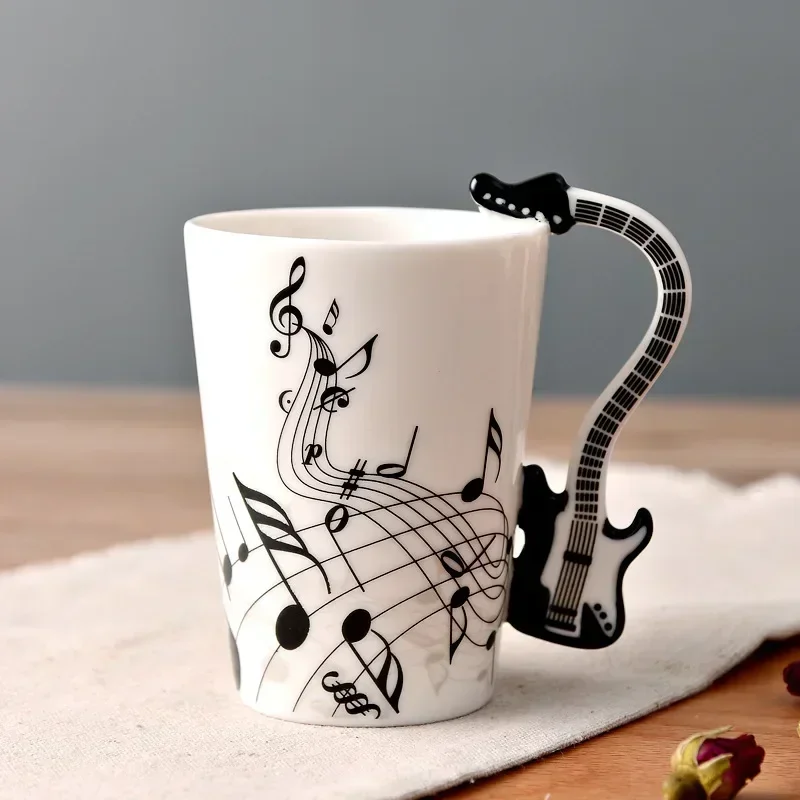 Lemon Tea Coffee - Kubek ceramiczny z nutami muzycznymi, kubek