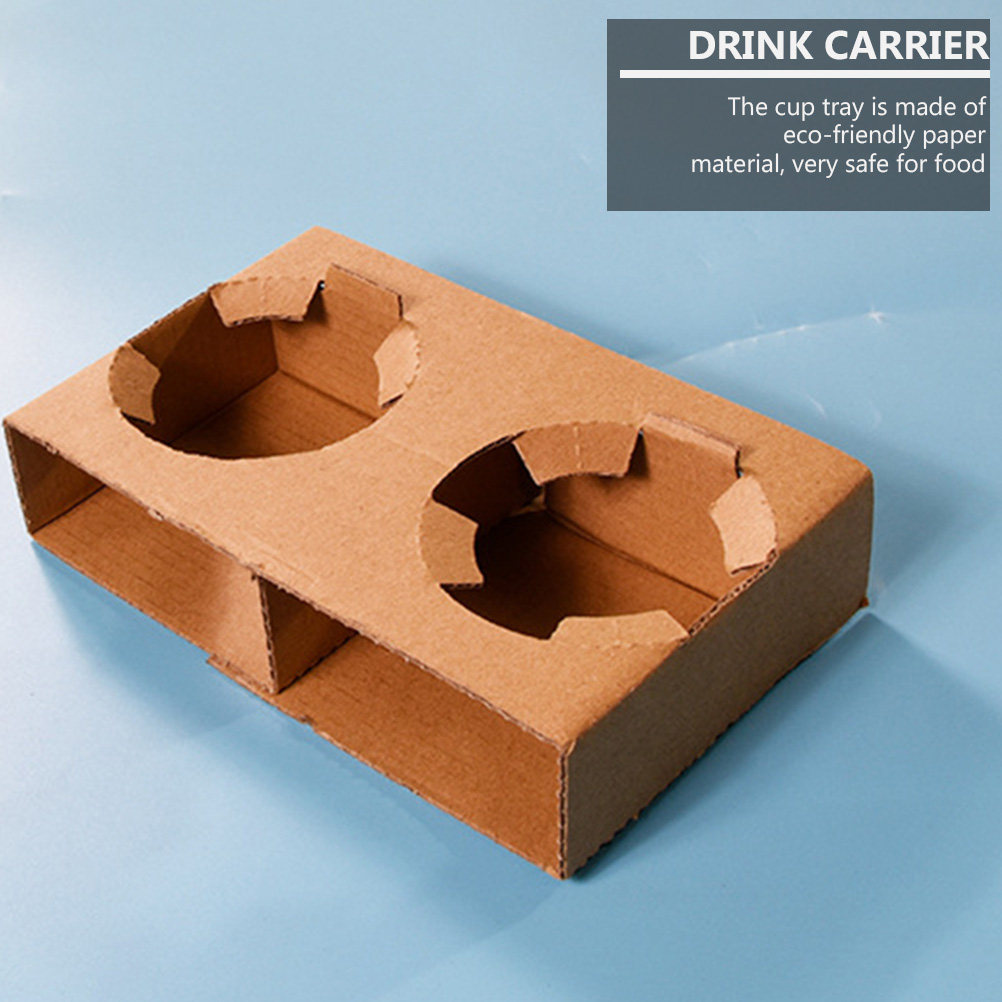 Coffee Tea Paper Cups - 10 szt. Ekologiczne, biodegradowalne papierowe tacki