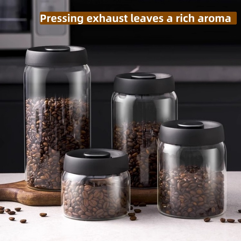 Coffee Tea Jars - Wielokapacitacyjny czarny dzbanek do kawy z