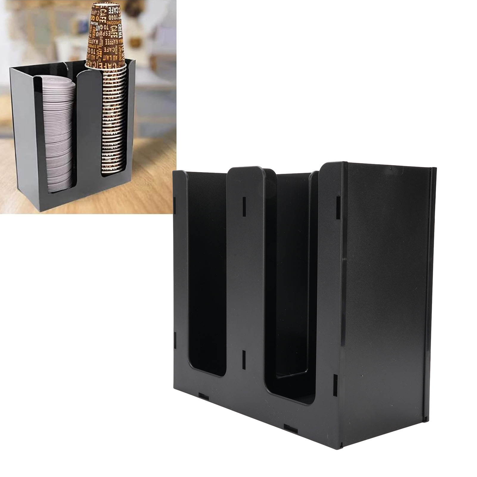 Coffee Tea Paper Cups - Dozownik na kubki papierowe, akrylowy organizer