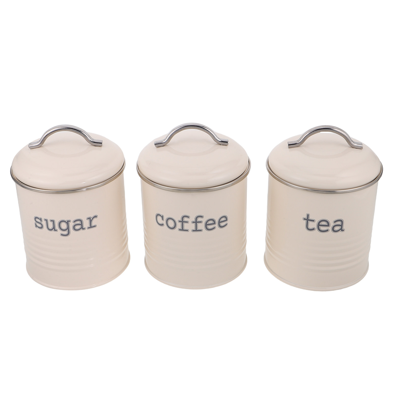 Coffee Tea Jars - 3-częściowy zestaw szczelnych pojemników na kawę,