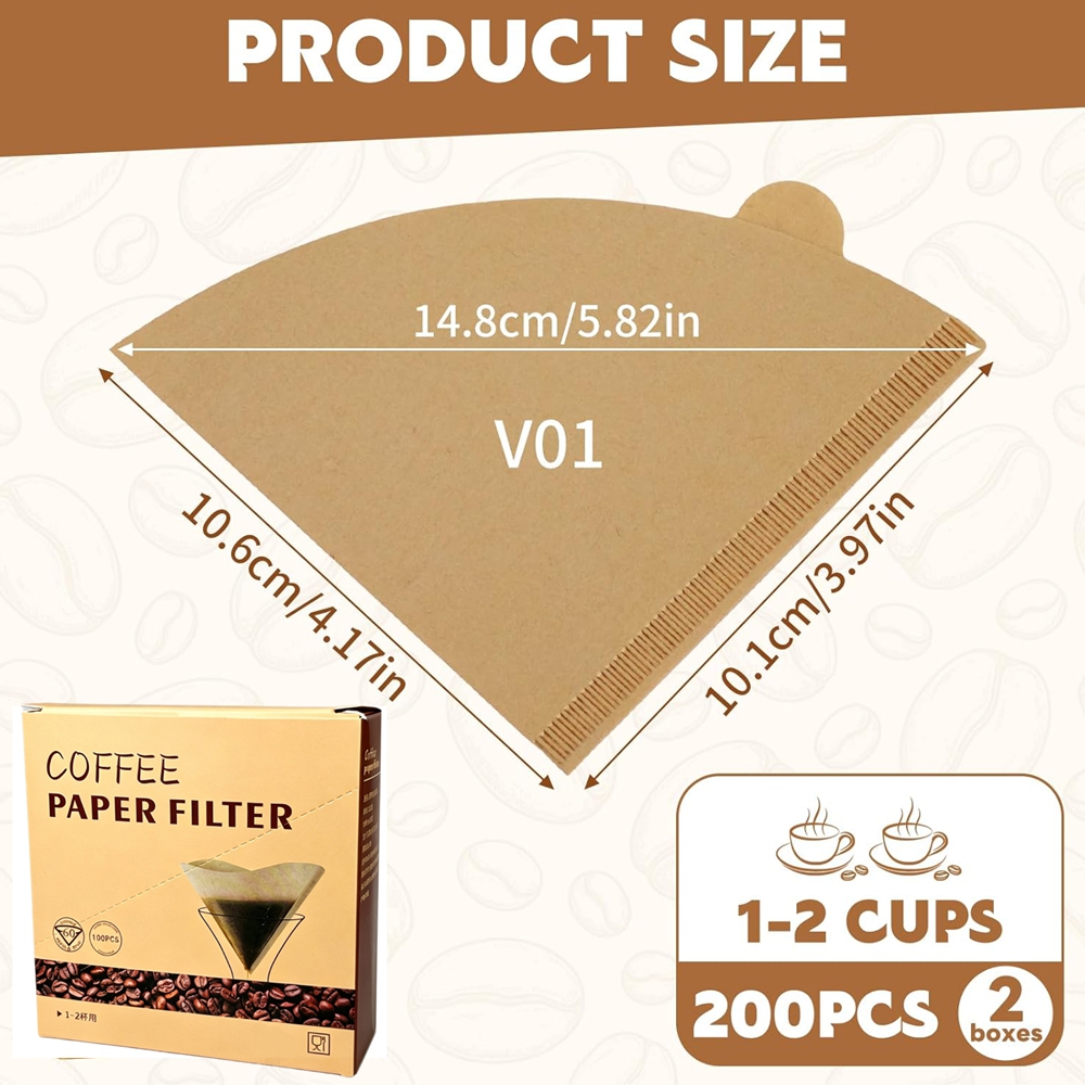 Filtry do kawy, 200 sztuk, sto – Coffee Tea Paper Cups recenzja i cena