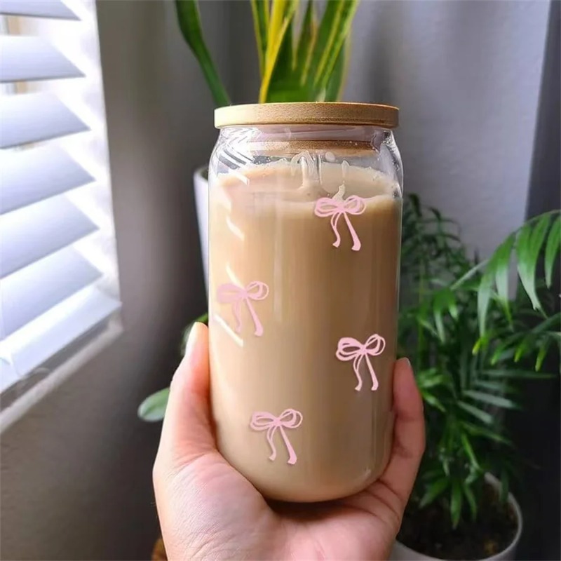 1 szt. Uroczy szklany kubek z  – Coffee Tea Jars recenzja i cena