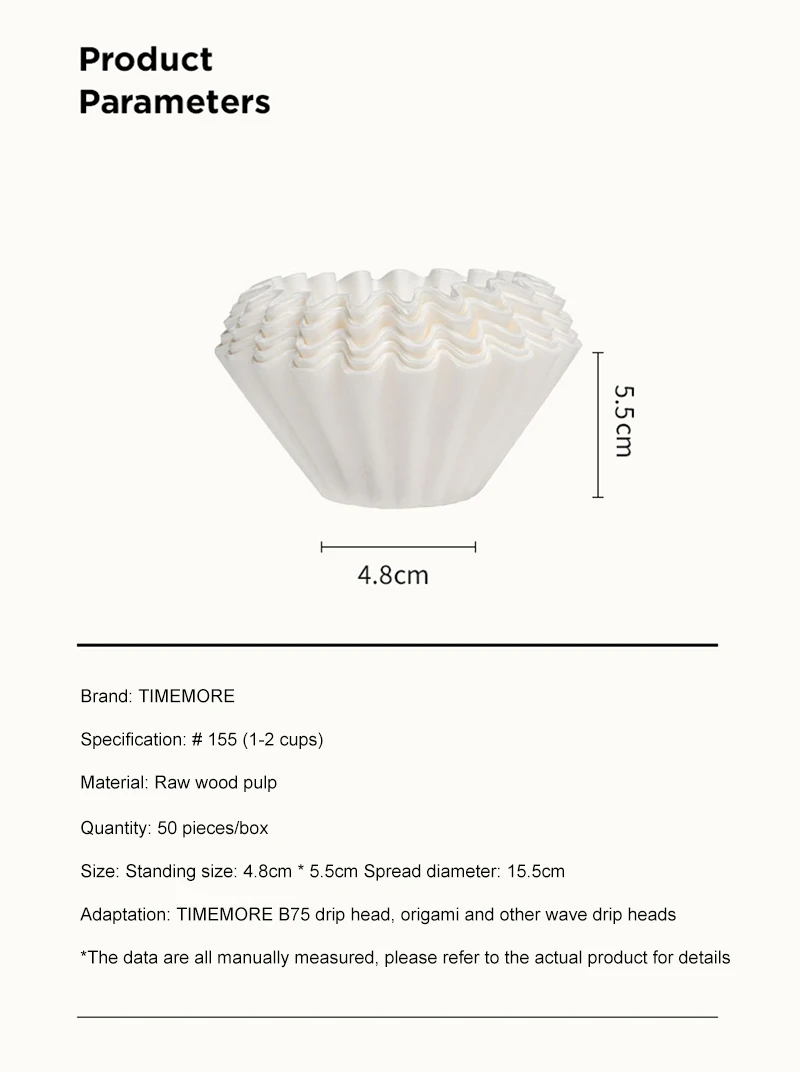 TIMEMORE 1-2Cups Basket Coffee – Coffee Tea Paper Cups recenzja i cena