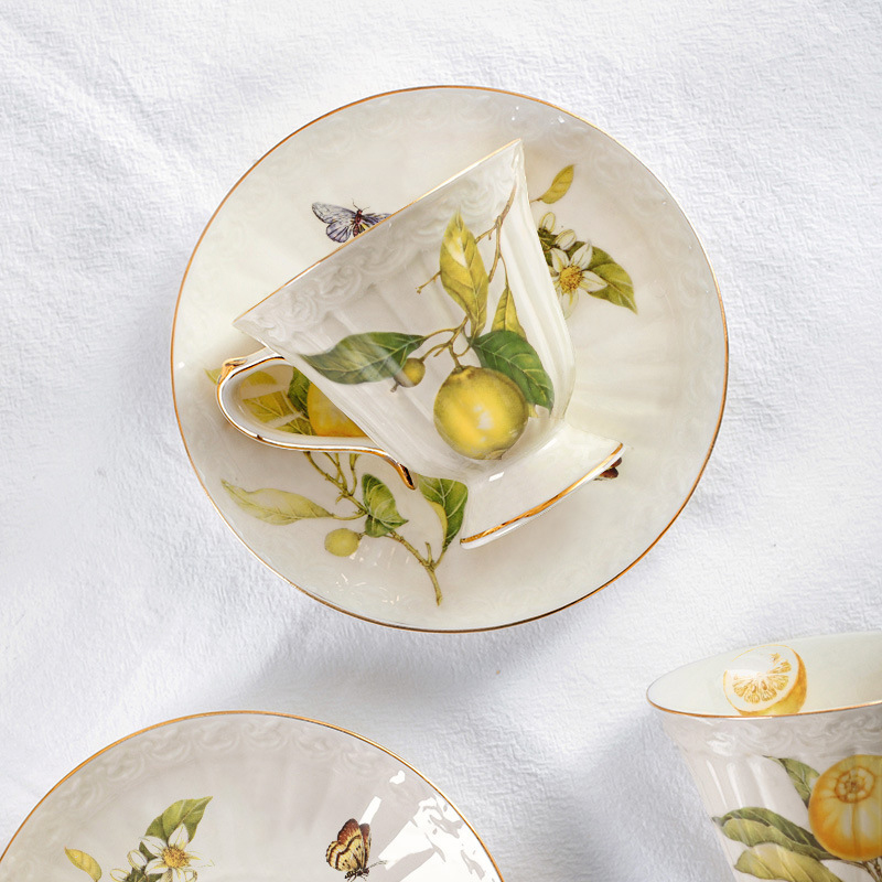 Retro Ceramiczne Zestawy do He – Lemon Tea Coffee recenzja i cena