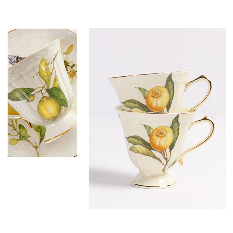 Retro Ceramiczne Zestawy do He – Lemon Tea Coffee recenzja i cena