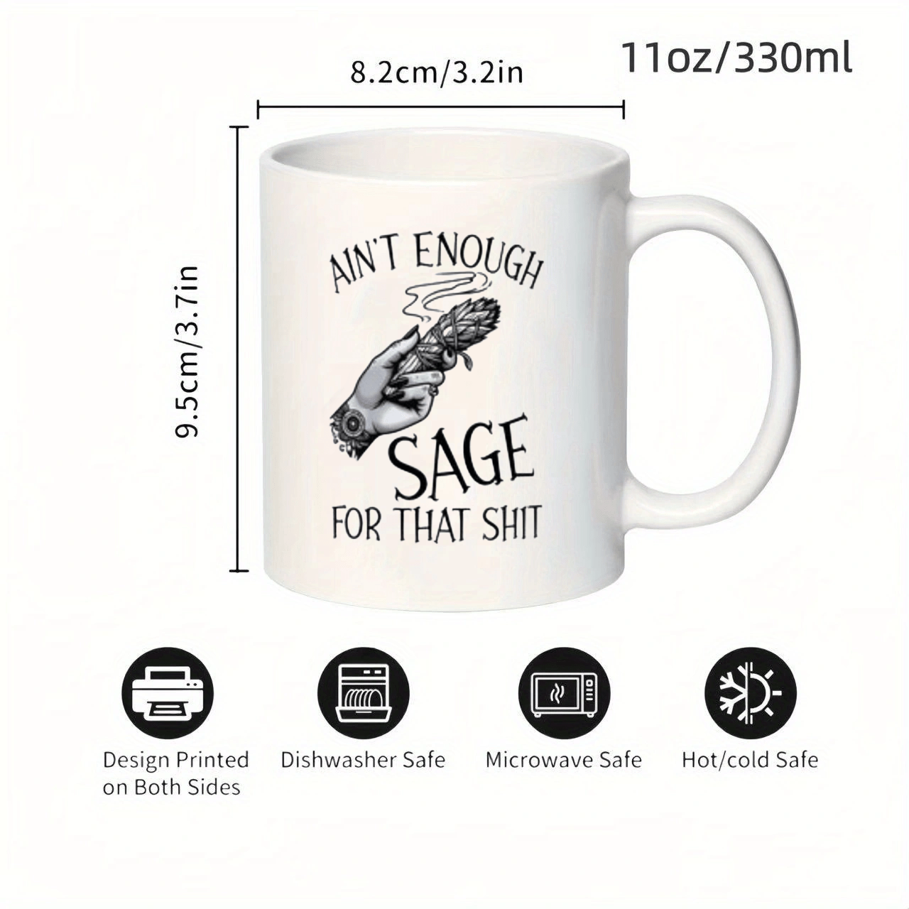 Ceramiczny kubek Ain't Enough  – Coffee Tea Or recenzja i cena