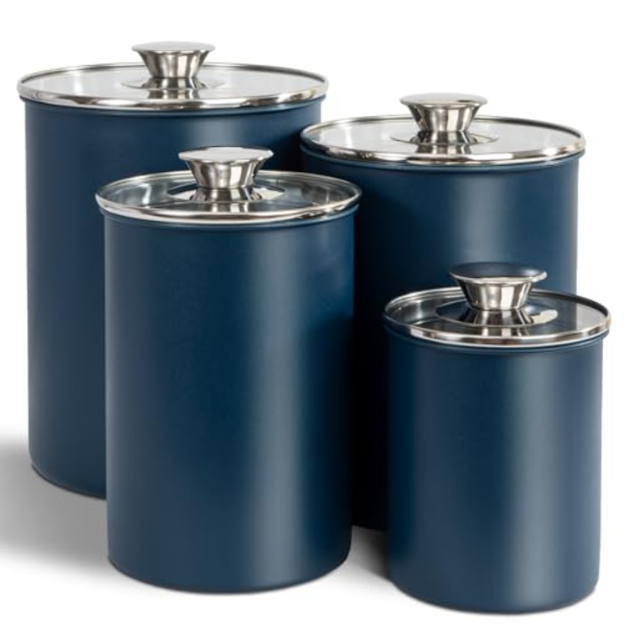 Zestaw pojemników na żywność z – Coffee Tea And Sugar Canister Set recenzja i cena