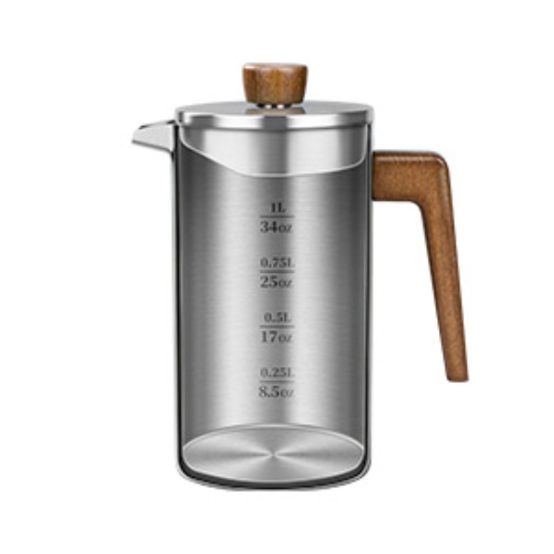 JUSTINLAU 1000ml Stalowy Frenc – Coffee Tea Pots recenzja i cena
