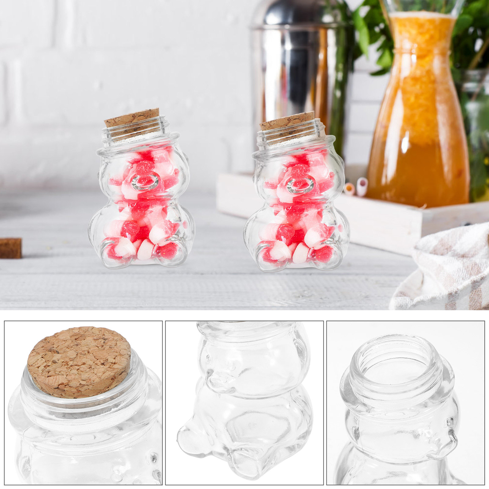 Zestaw 4 szklanych słoików na  – Coffee Tea Jars recenzja i cena