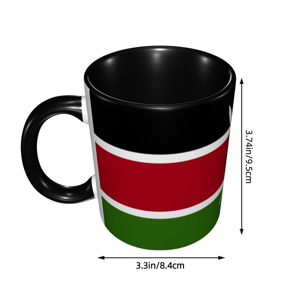 Kubek z flagą Kenii, ceramiczn – Coffee Tea Kenya recenzja i cena