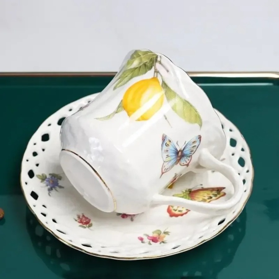 Zestaw filiżanek do herbaty w  – Lemon Tea Coffee recenzja i cena