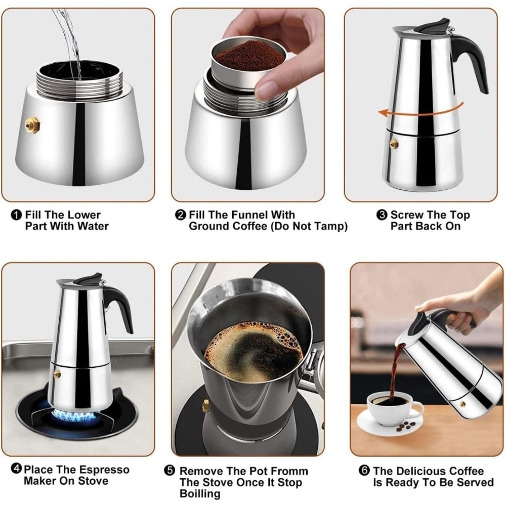 Kawiarki do moka ze stali nier – Coffee Tea Pots recenzja i cena